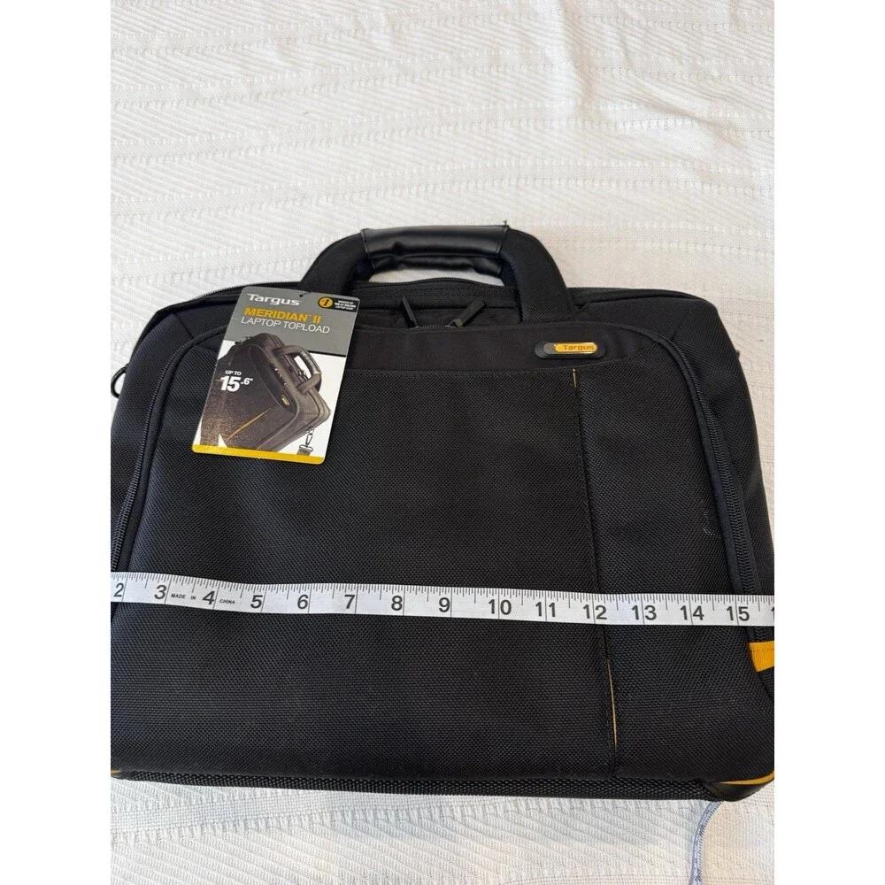 Targus Meridian II Laptop Topload Bag 15.6” Black Briefcase Shoulder Strap NWT